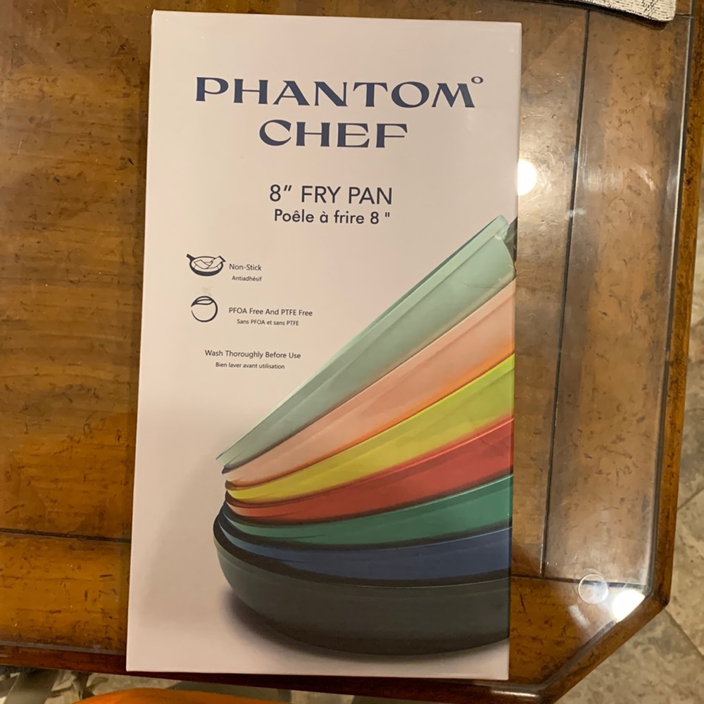 NWT Phantom Chef 8” fry pan, New in Box, pretty dark blue